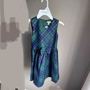 Tahari Girls Holiday Tartan Plaid dress BNWT
